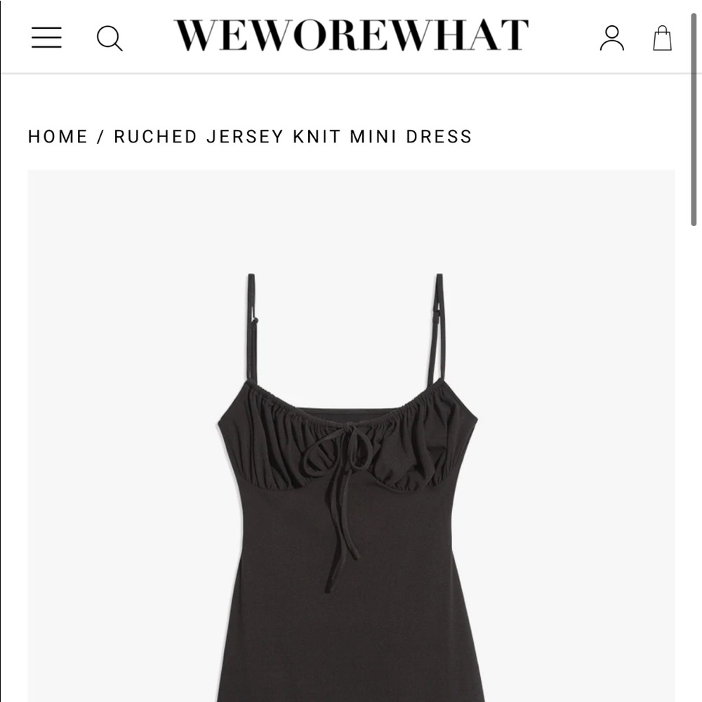 WEWOREWHAT Ruched Mini Dress - NWT - Small
